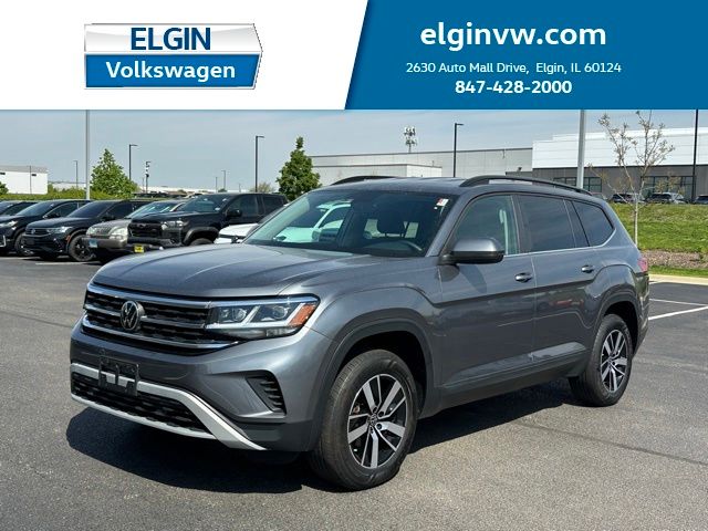 Platinum Gray Metallic 2023 Volkswagen Atlas 2.0T SE 4Motion SUV / Crossover All-Wheel Drive 8-Speed Automatic