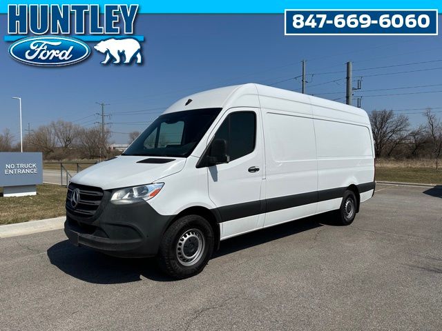 White 2023 Mercedes-Benz Sprinter Cargo 2500 170 High Roof RWD Van Rear-Wheel Drive 9-Speed Automatic