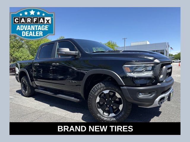 Diamond Black Crystal Pearlcoat 2023 RAM 1500 Rebel Crew Cab 4WD Pickup Truck Four-Wheel Drive 8-Speed Automatic