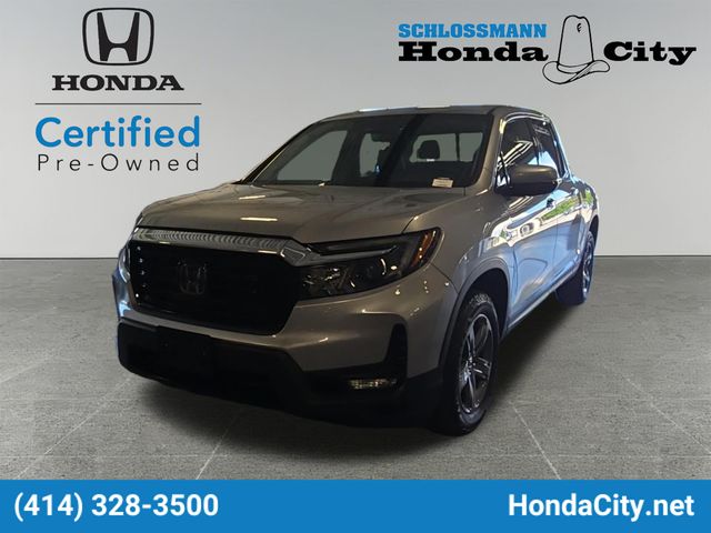 Gray 2023 Honda Ridgeline Pickup Truck All-Wheel Drive 9-Speed Automatic
