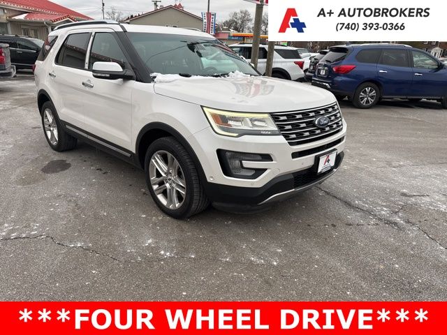 White Platinum Clearcoat Metallic 2017 Ford Explorer Limited AWD SUV / Crossover All-Wheel Drive 6-Speed Automatic