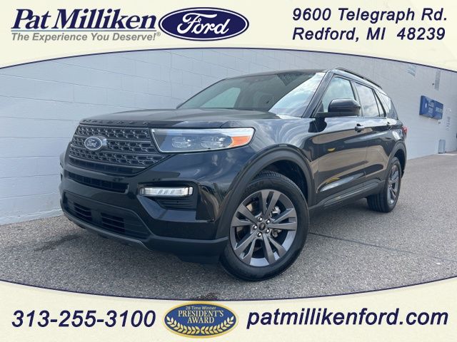 Agate Black Metallic 2023 Ford Explorer SUV / Crossover All-Wheel Drive Automatic