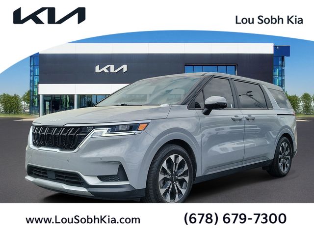 Ceramic Silver 2022 Kia Carnival EX FWD Minivan Front-Wheel Drive 8-Speed Automatic