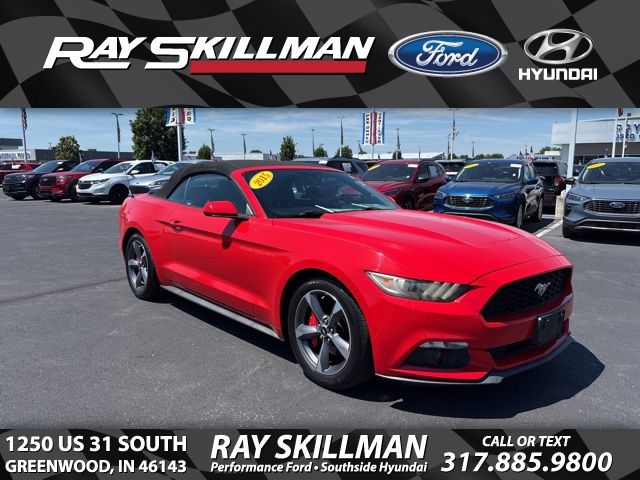 Race Red 2015 Ford Mustang V6 Convertible RWD Convertible Rear-Wheel Drive 6-Speed Automatic