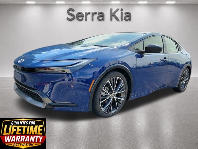 Blue 2024 Toyota Prius Hatchback Front-Wheel Drive Continuously Variable Transmission