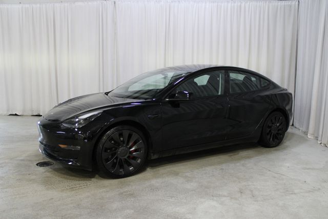 Used 2022 Black Tesla Performance image 30