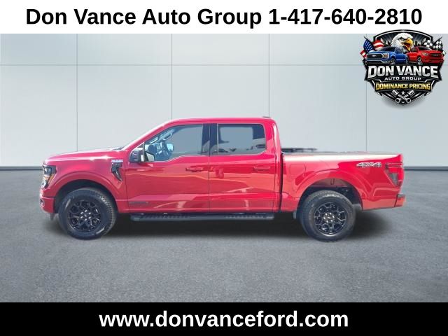 Rapid Red Metallic Tinted Clearcoat 2024 Ford F-150 XLT SuperCrew 4WD Pickup Truck Four-Wheel Drive Automatic