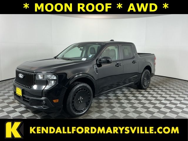 Shadow Black 2025 Ford Maverick Lobo SuperCrew AWD Pickup Truck All-Wheel Drive 7-Speed Automatic