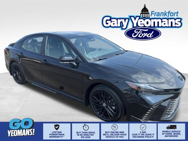 Midnight Black Metallic 2025 Toyota Camry Sedan Front-Wheel Drive Continuously Variable Transmission