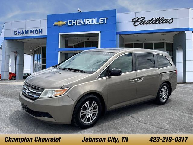 Brown 2012 Honda Odyssey Minivan Front-Wheel Drive 5-Speed Automatic