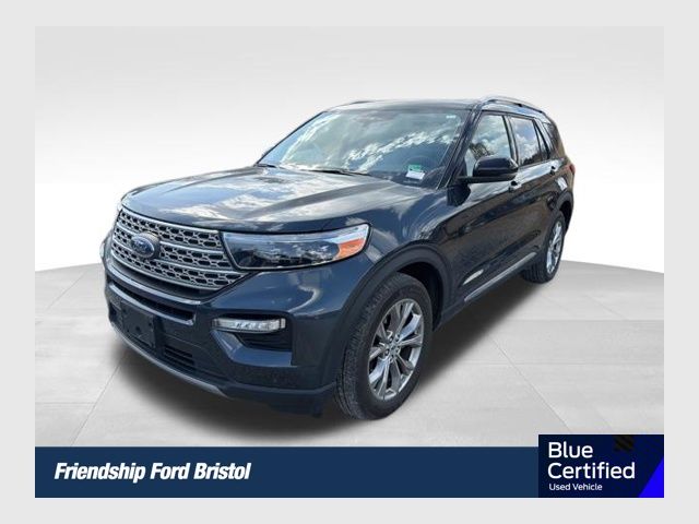Stone Blue Metallic 2023 Ford Explorer Limited AWD SUV / Crossover All-Wheel Drive Automatic
