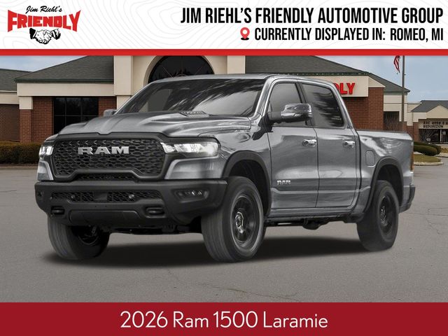 Diamond Black Crystal Pearlcoat 2026 RAM 1500 Pickup Truck Four-Wheel Drive 8-Speed Automatic