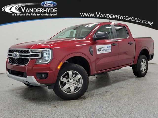 Ruby Red Metallic 2025 Ford Ranger Pickup Truck Four-Wheel Drive Automatic