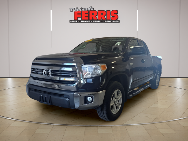 Black 2017 Toyota Tundra SR5 Double Cab 5.7L FFV 4WD Pickup Truck Four-Wheel Drive 6-Speed Automatic Overdrive