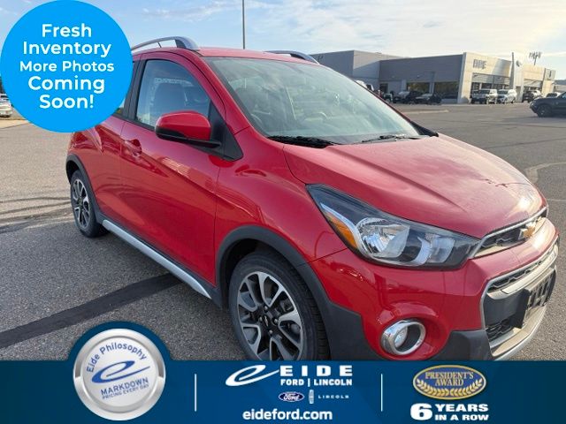Red Hot 2021 Chevrolet Spark Hatchback Front-Wheel Drive Continuously Variable Transmission