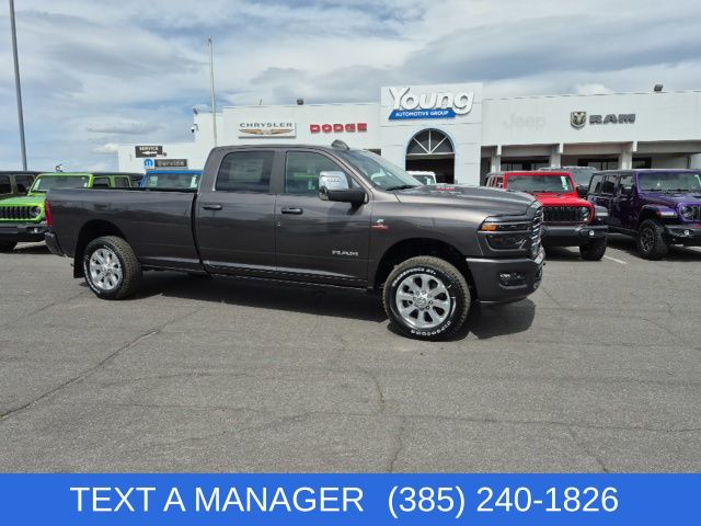Gray (Granite Crystal Metallic Clearcoat) 2026 RAM 3500 Laramie Crew Cab LB 4WD Pickup Truck Four-Wheel Drive 8-Speed Automatic