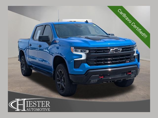 Riptide Blue Metallic 2025 Chevrolet Silverado 1500 Pickup Truck Four-Wheel Drive Automatic