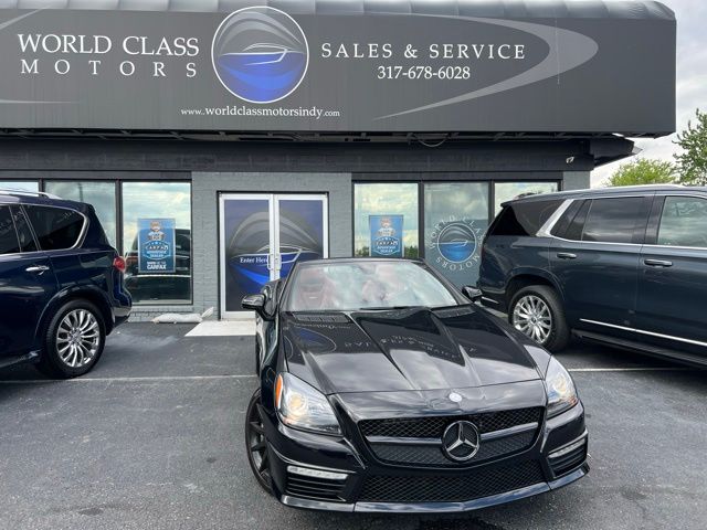 Black 2013 Mercedes-Benz SLK 55 AMG Convertible Rear-Wheel Drive 7-Speed Automatic