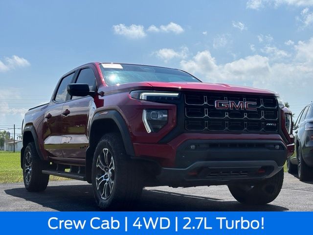 Volcanic Red Tintcoat 2023 GMC Canyon Pickup Truck Four-Wheel Drive 8-Speed Automatic