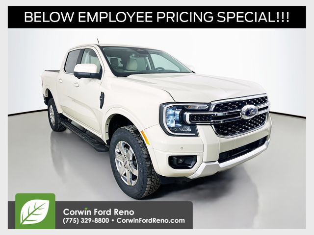 Desert Sand 2026 Ford Ranger Lariat SuperCrew 4WD Pickup Truck Four-Wheel Drive Automatic