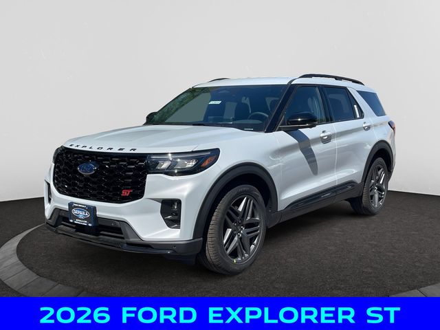 White Metallic 2026 Ford Explorer SUV / Crossover All-Wheel Drive Automatic