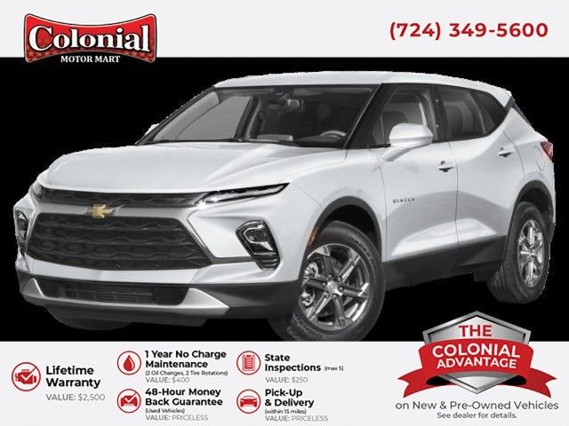 Summit White 2023 Chevrolet Blazer 3LT AWD SUV / Crossover All-Wheel Drive 9-Speed Automatic Overdrive