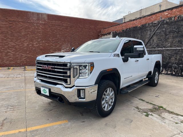 Summit White 2022 GMC Sierra 2500HD SLT Crew Cab 4WD Pickup Truck Four-Wheel Drive 6-Speed Automatic