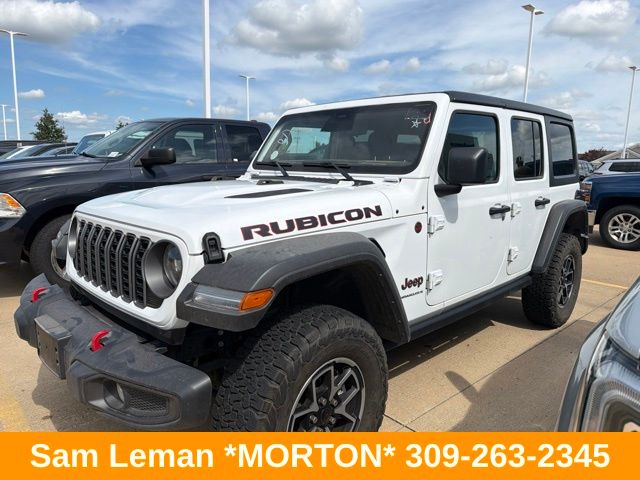 Bright White Clearcoat 2025 Jeep Wrangler SUV / Crossover Four-Wheel Drive 8-Speed Automatic