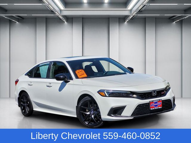 White 2023 Honda Civic Si FWD Sedan Front-Wheel Drive 6-Speed Manual