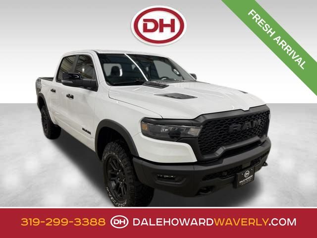 Bright White Clearcoat 2026 RAM 1500 Rebel Crew Cab 4WD Pickup Truck Four-Wheel Drive 8-Speed Automatic