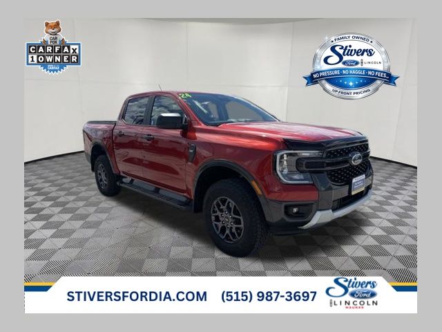 Chili Pepper Red 2024 Ford Ranger Pickup Truck Four-Wheel Drive Automatic