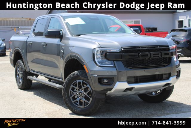 Gray Metallic 2024 Ford Ranger XLT SuperCrew 4WD Pickup Truck Four-Wheel Drive Automatic