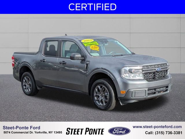 Carbonized Gray Metallic 2023 Ford Maverick XLT SuperCrew FWD Pickup Truck Front-Wheel Drive Continuously Variable Transmission