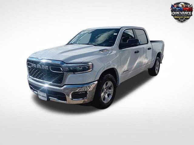 Bright White Clearcoat 2025 RAM 1500 Big Horn Crew Cab RWD Pickup Truck 4X2 8-Speed Automatic