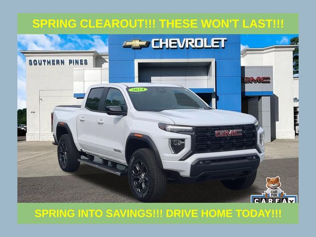 Summit White 2024 GMC Canyon Elevation Crew Cab RWD Pickup Truck 4X2 8-Speed Automatic