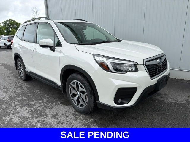 Crystal White Pearl 2021 Subaru Forester SUV / Crossover All-Wheel Drive Continuously Variable Transmission