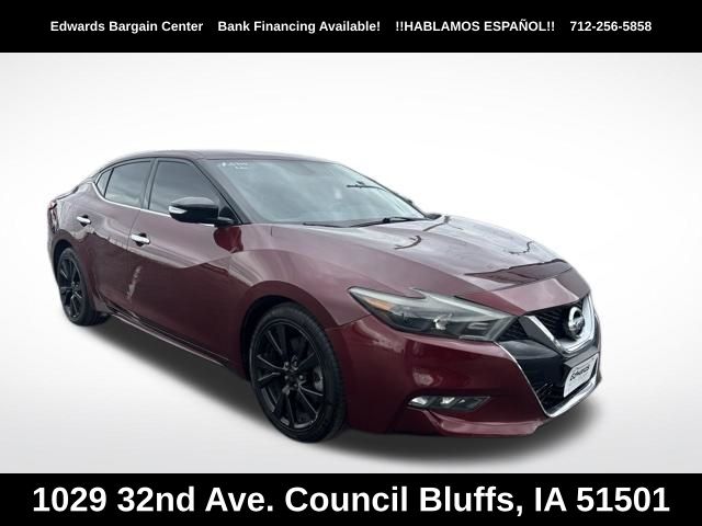 Coulis Red 2017 Nissan Maxima Sedan Front-Wheel Drive Continuously Variable Transmission
