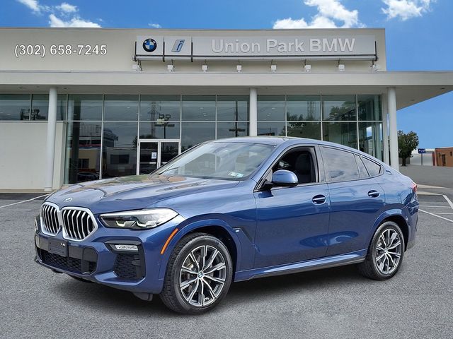 Blue Metallic 2021 BMW X6 xDrive40i AWD SUV / Crossover All-Wheel Drive 8-Speed Automatic