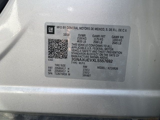 Used 2020 Chevrolet Equinox For Sale in New Hudson, MI