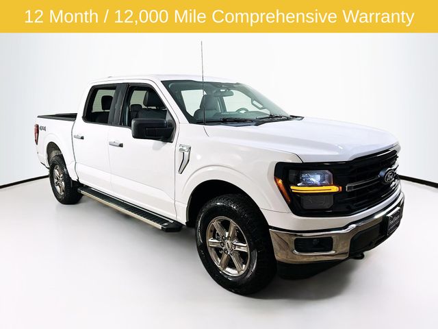Oxford White 2025 Ford F-150 XLT SuperCrew 4WD Pickup Truck Four-Wheel Drive Automatic