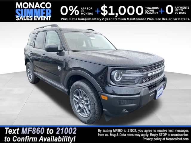 Shadow Black 2025 Ford Bronco Sport SUV / Crossover All-Wheel Drive 8-Speed Automatic