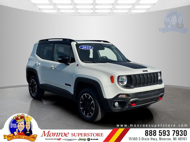 Alpine White 2023 Jeep Renegade SUV / Crossover Four-Wheel Drive 9-Speed Automatic