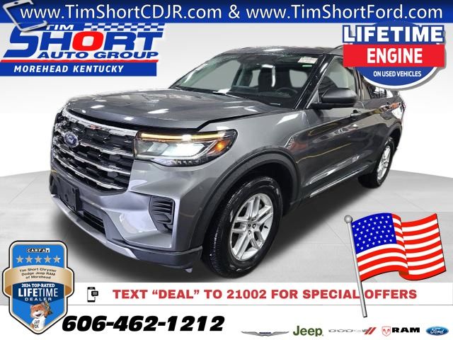 Gray Metallic 2025 Ford Explorer Active AWD SUV / Crossover All-Wheel Drive Automatic