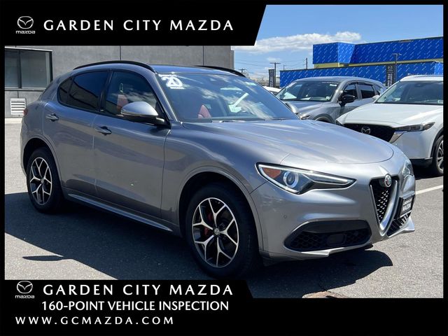 Stromboli Gray Metallic 2020 Alfa Romeo Stelvio Ti Sport AWD SUV / Crossover All-Wheel Drive 8-Speed Automatic