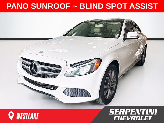 White 2015 Mercedes-Benz C-Class Sedan All-Wheel Drive 7-Speed Automatic