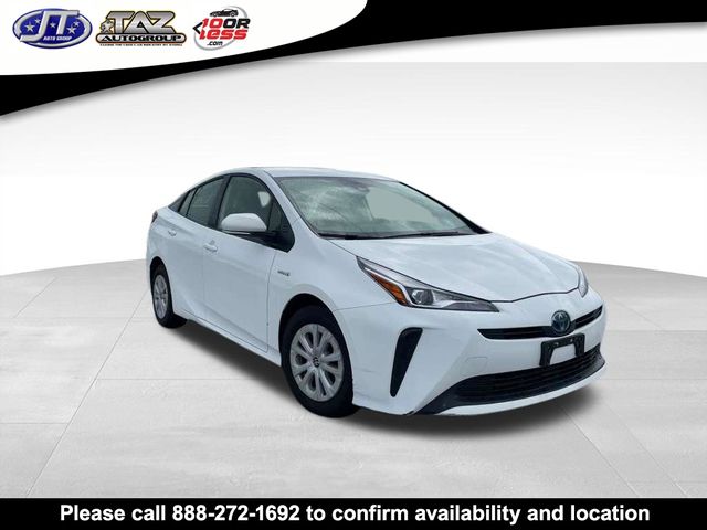 Super White 2019 Toyota Prius L Eco FWD Hatchback Front-Wheel Drive Continuously Variable Transmission
