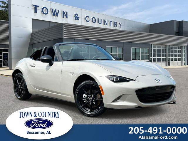 Gray (Platinum Quartz Metallic) 2023 Mazda MX-5 Miata Convertible Rear-Wheel Drive 6-Speed Manual