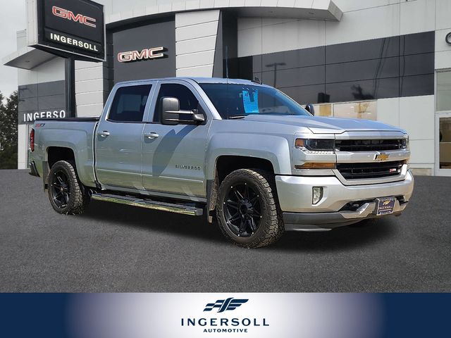 Silver Ice Metallic 2017 Chevrolet Silverado 1500 Pickup Truck Four-Wheel Drive 6-Speed Automatic Overdrive