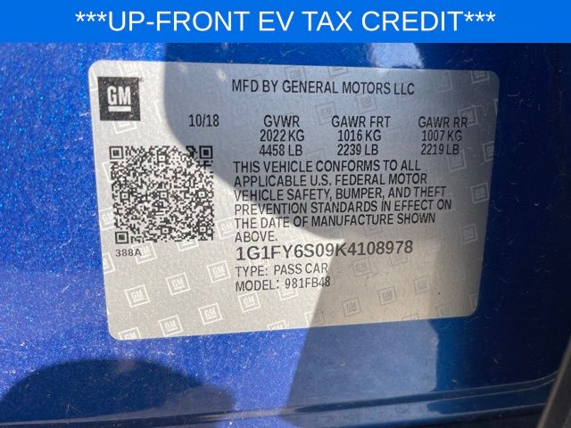 Used 2019 Chevrolet Bolt EV For Sale in Livonia, MI