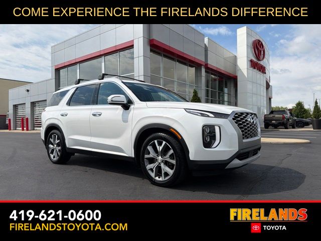 Hyper White 2021 Hyundai Palisade SUV / Crossover All-Wheel Drive 8-Speed Automatic